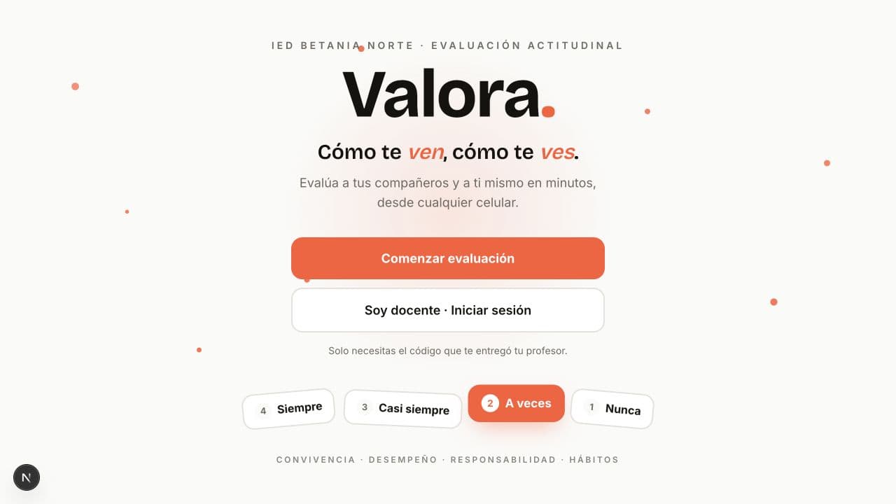 Inicio real de Valora para la IED Betania Norte